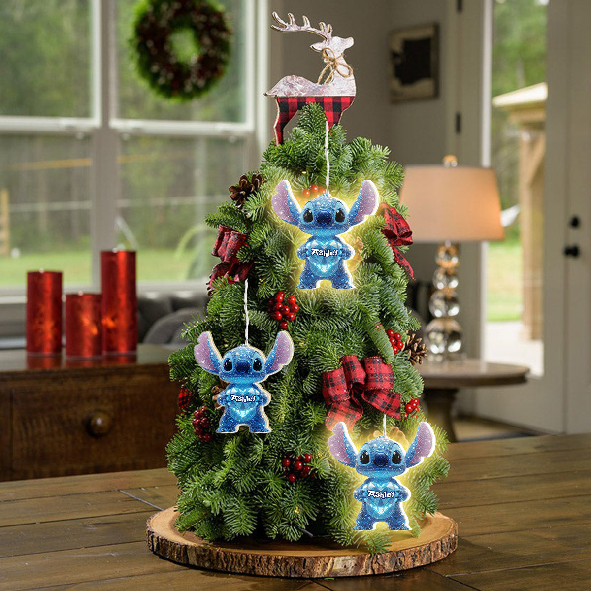 Ohana Means Family - Personalized Ohana LED Light Ornament