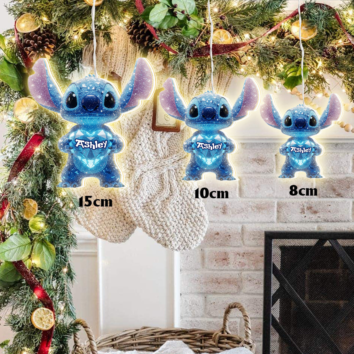Ohana Means Family - Personalized Ohana LED Light Ornament