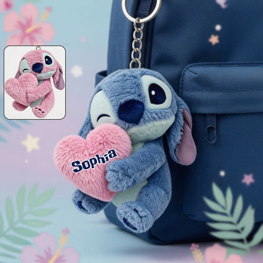 Ohana Means Family - Personalized Ohana Plush Keychain