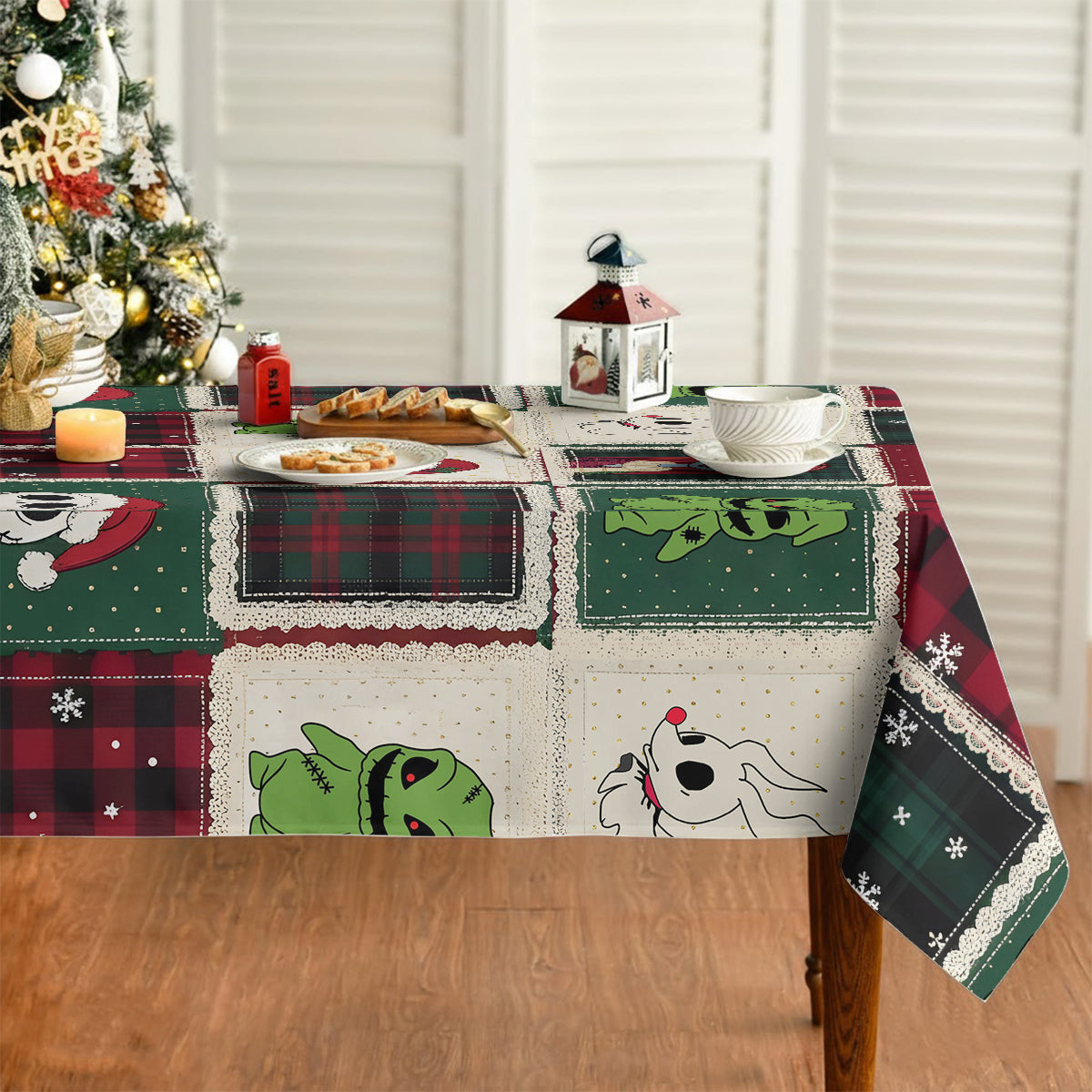 Merry Christmas - Personalized Nightmare Table Cloth Cover