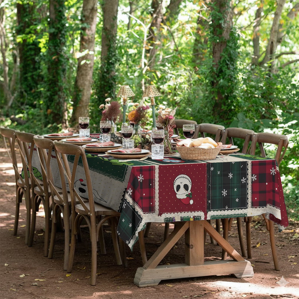 Merry Christmas - Personalized Nightmare Table Cloth Cover