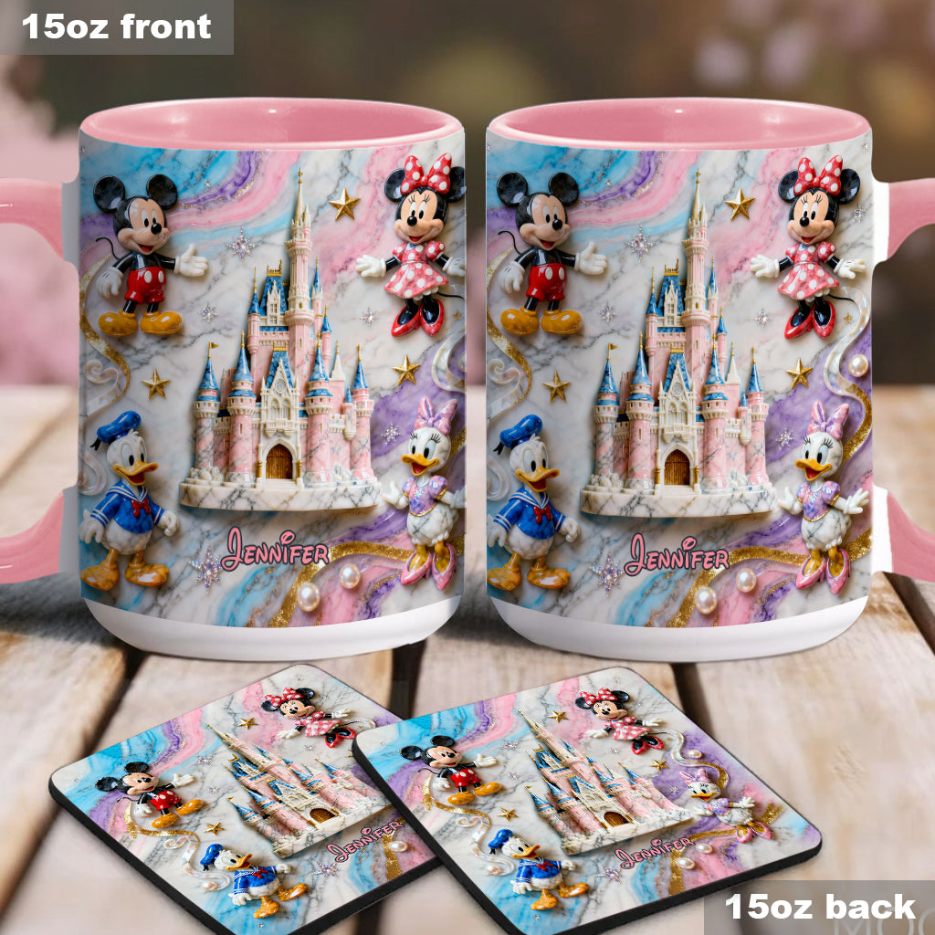 Magical Friends - Personalized Mouse Accent Mug & Coaster