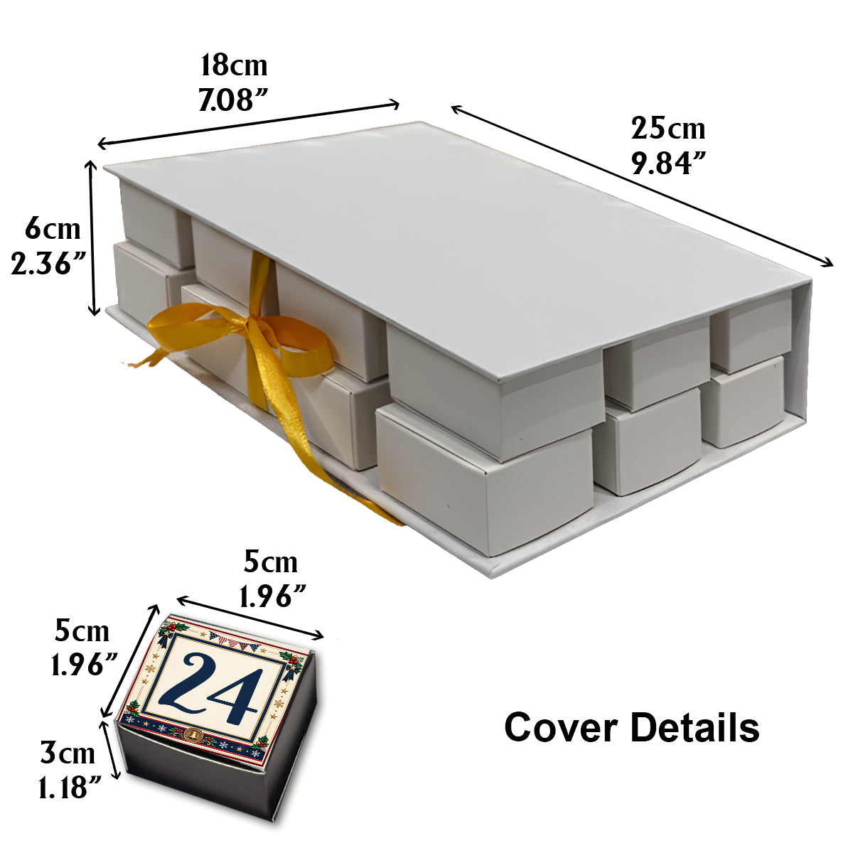 The Magical Christmas Couple Gift - Personalized Mouse Folded Advent Calendar With Ornaments
