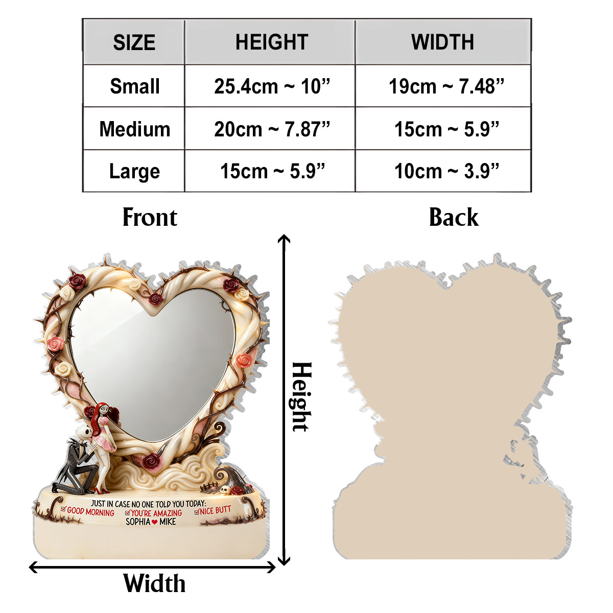 Nice Butt - Personalized Nightmare Desk Mirror