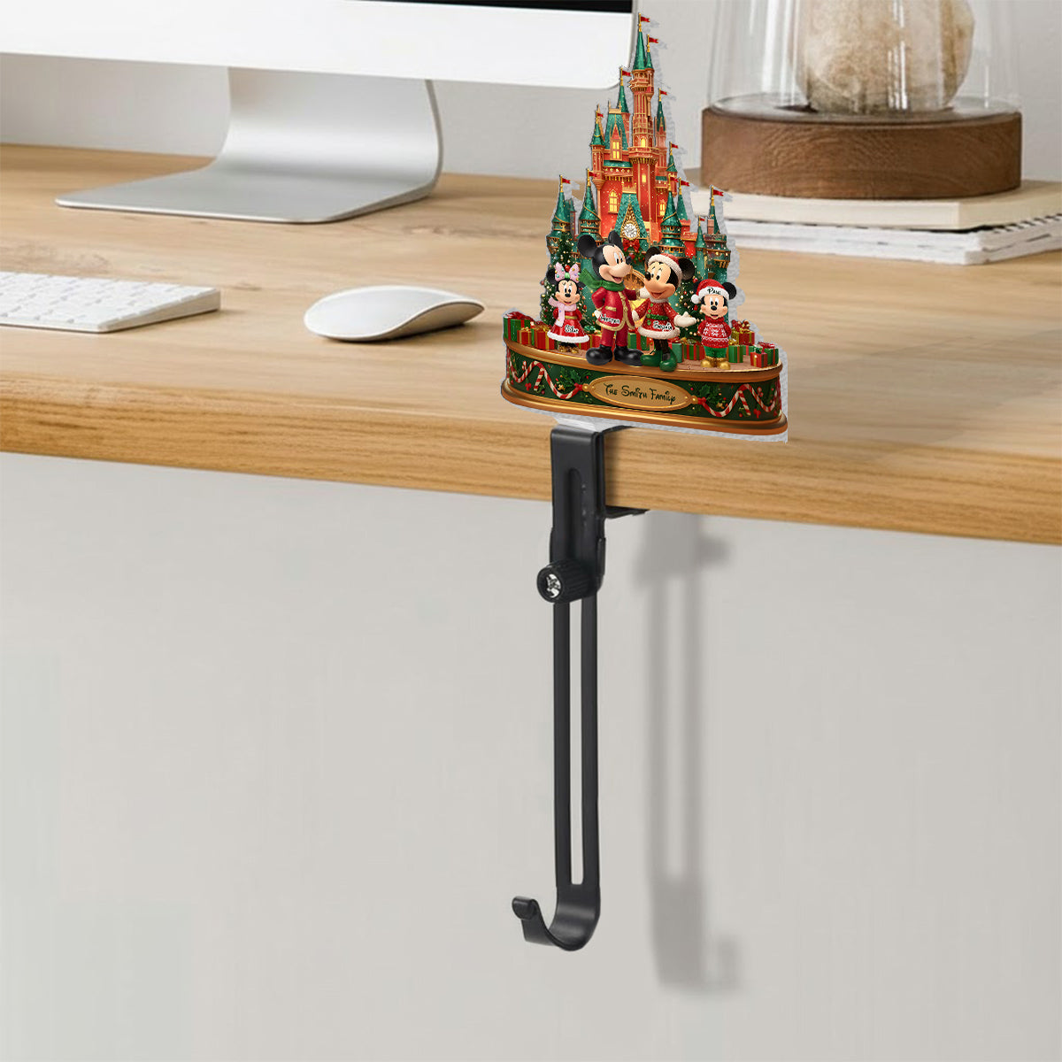 Our Christmas - Personalized Mouse Shaped Stocking Hanger