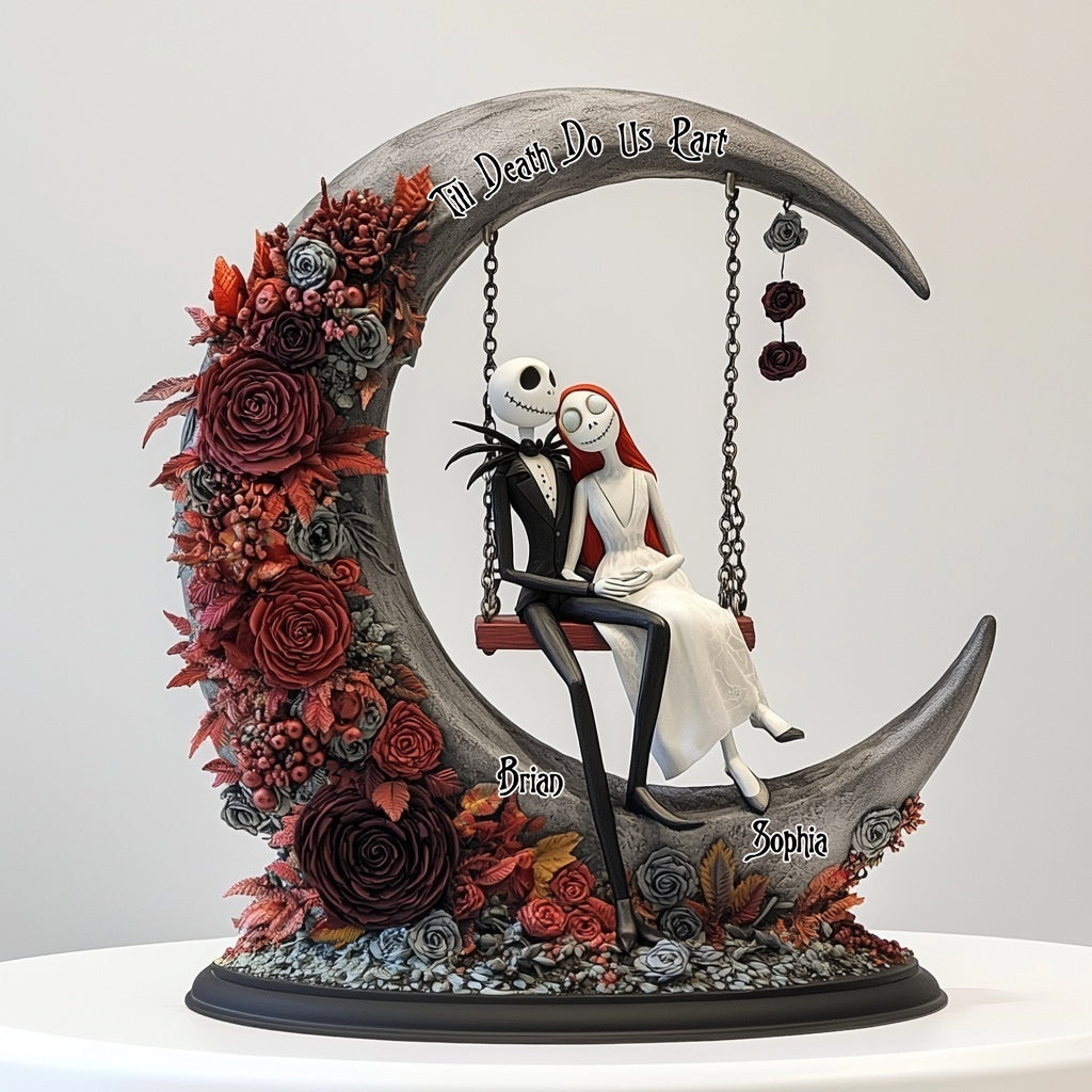 Till Death Do Us Part - Personalized Nightmare Plaque With Charm