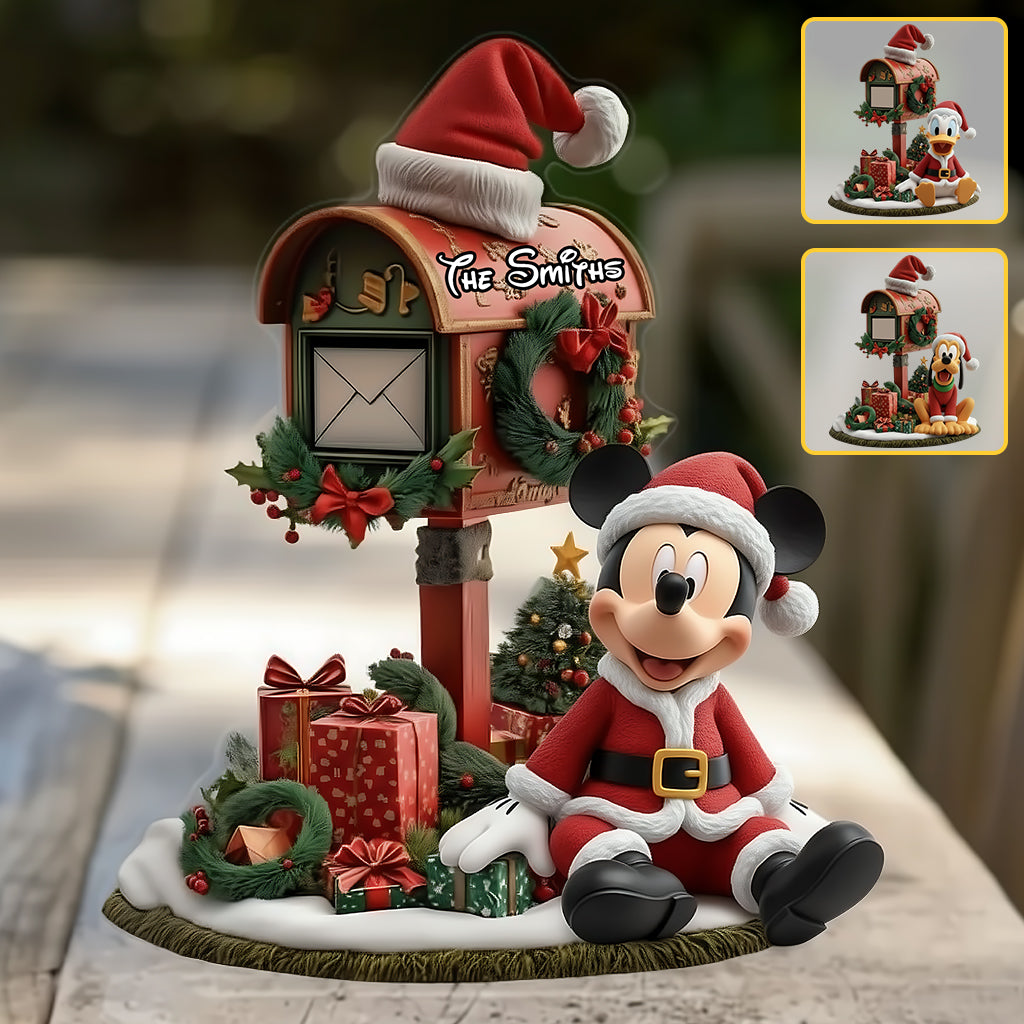 Merry Christmas - Personalized Mouse Custom Shaped Acrylic Plaque