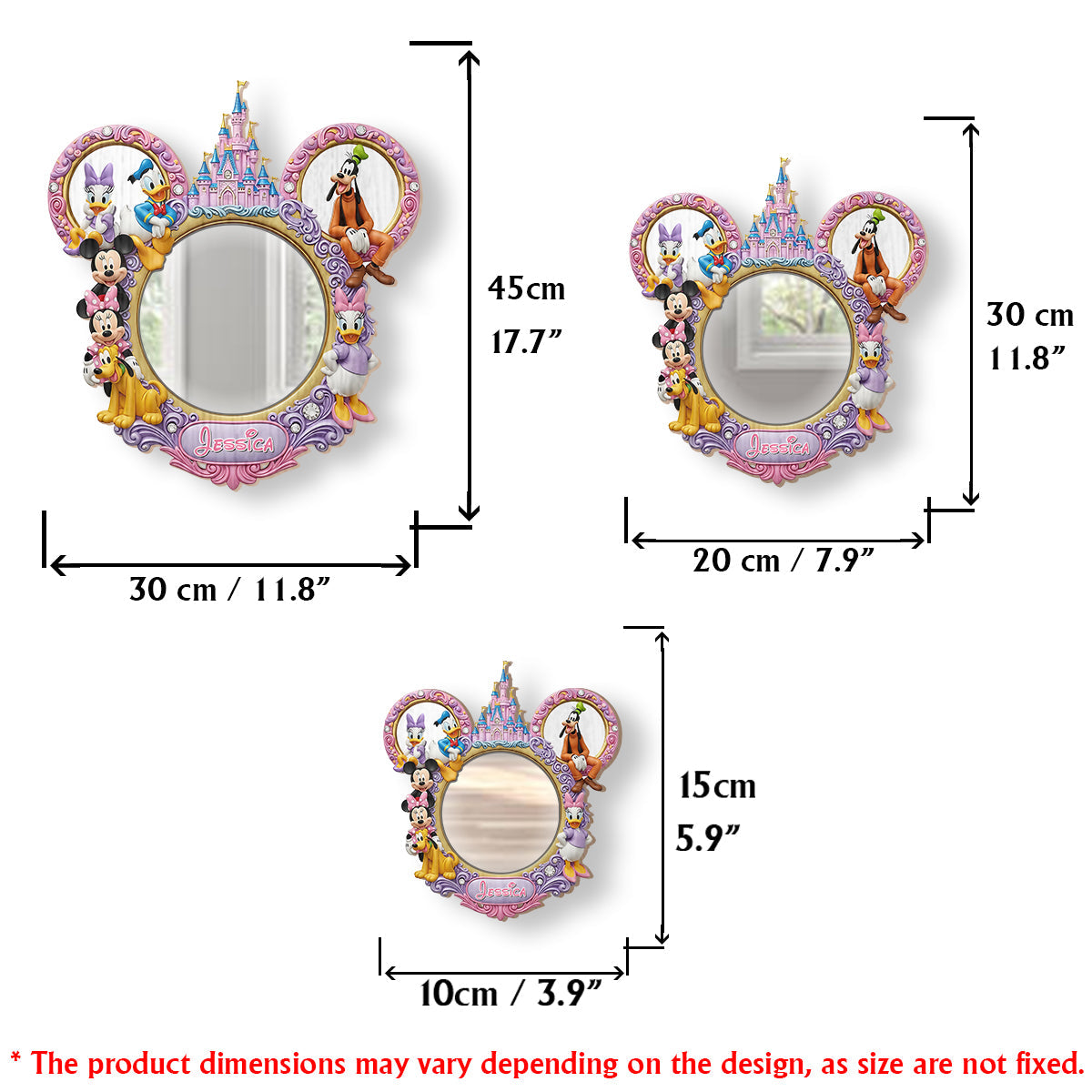 Magical Castle - Personalized Mouse Wall Hanging Mirror