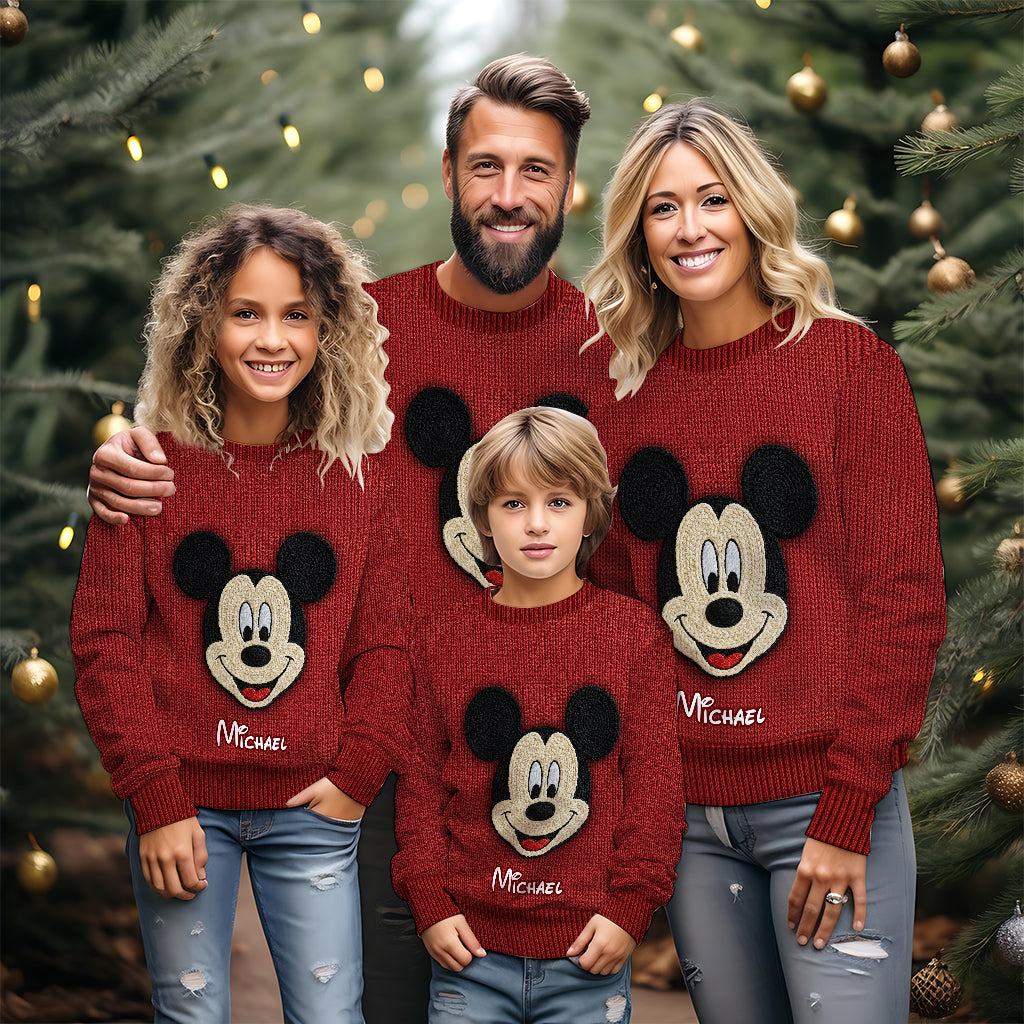 Magical Friends - Personalized Mouse Ugly Sweater