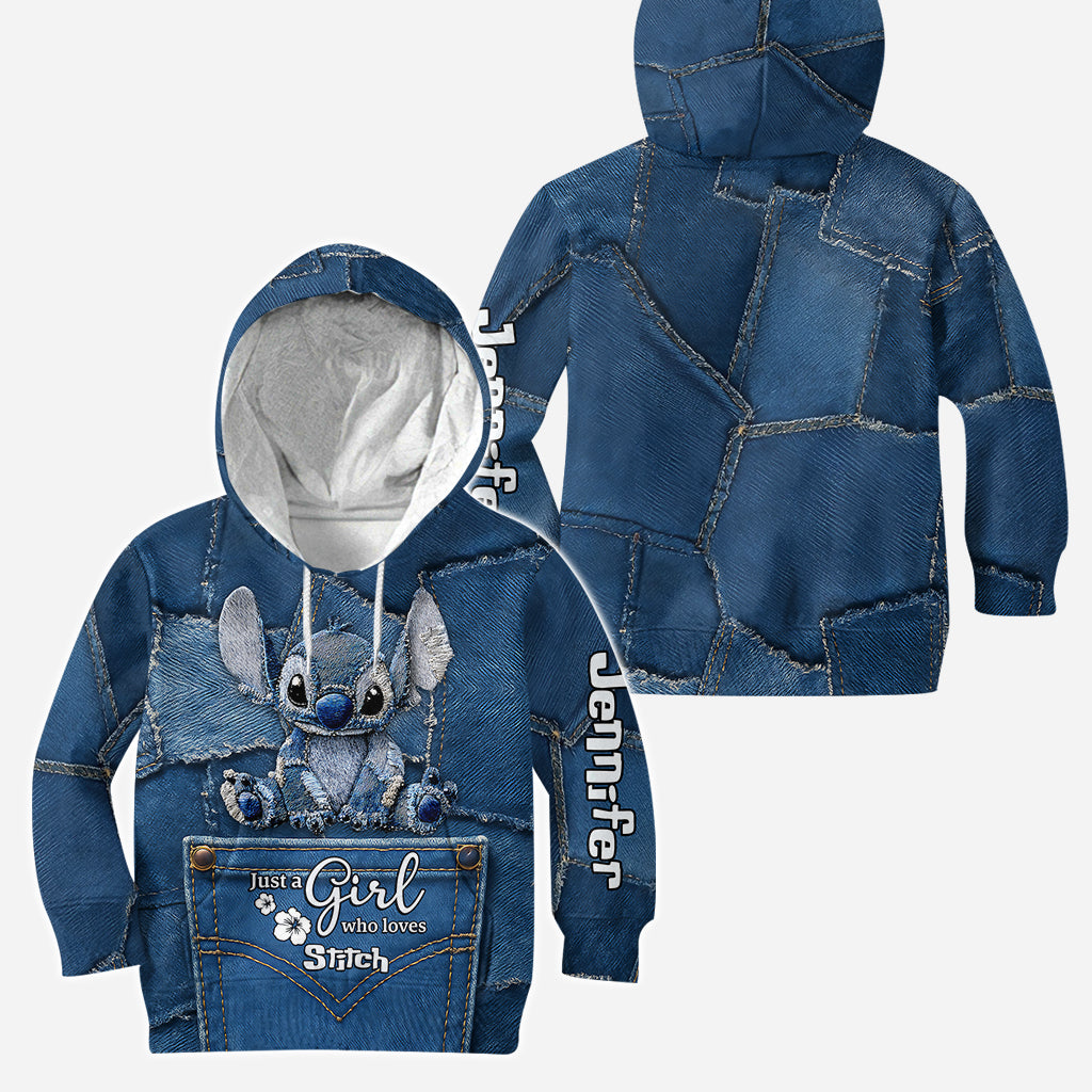 Just A Girl Who Loves Monster - Personalized Ohana Hoodie and Leggings
