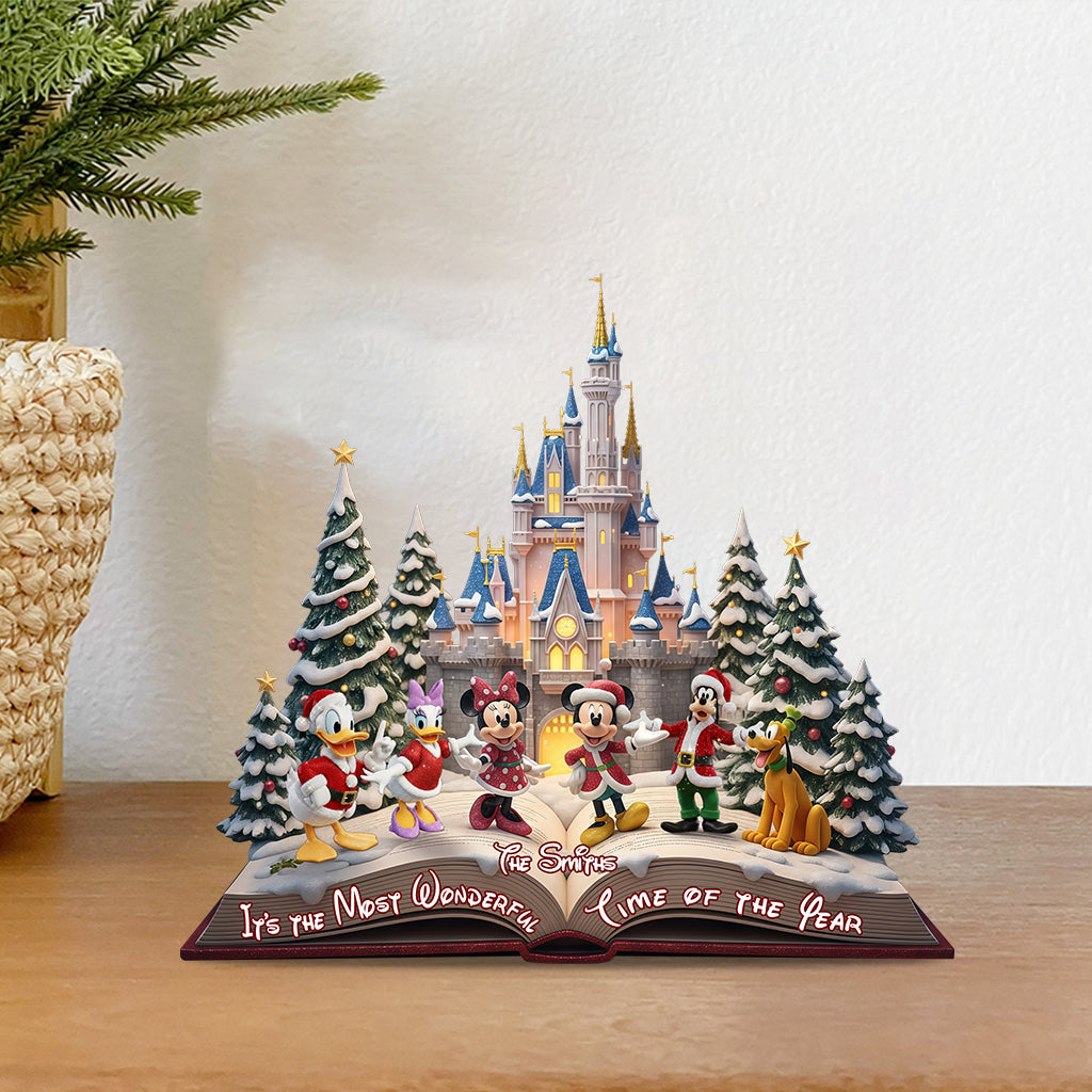 It's The Most Wonderful Time Of The Year - Personalized Mouse Custom Shaped Acrylic Plaque