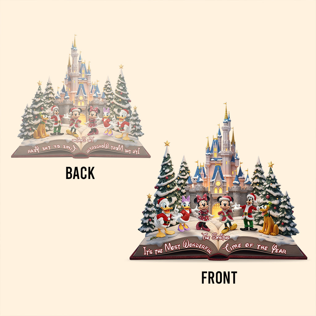 It's The Most Wonderful Time Of The Year - Personalized Mouse Custom Shaped Acrylic Plaque