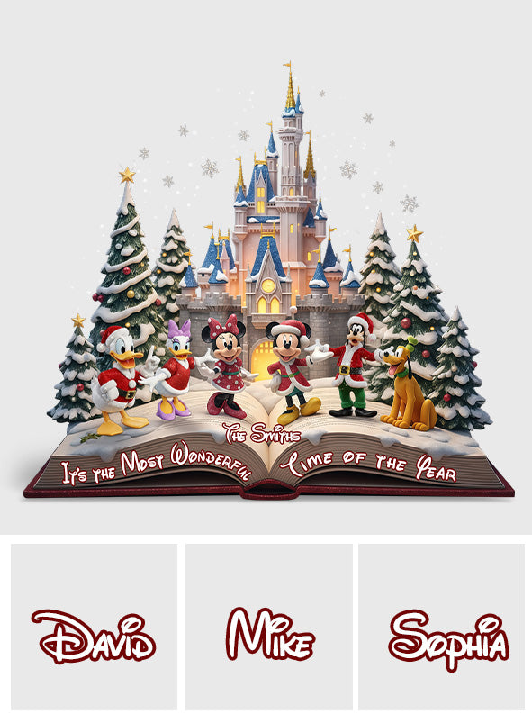 It's The Most Wonderful Time Of The Year - Personalized Mouse Custom Shaped Acrylic Plaque