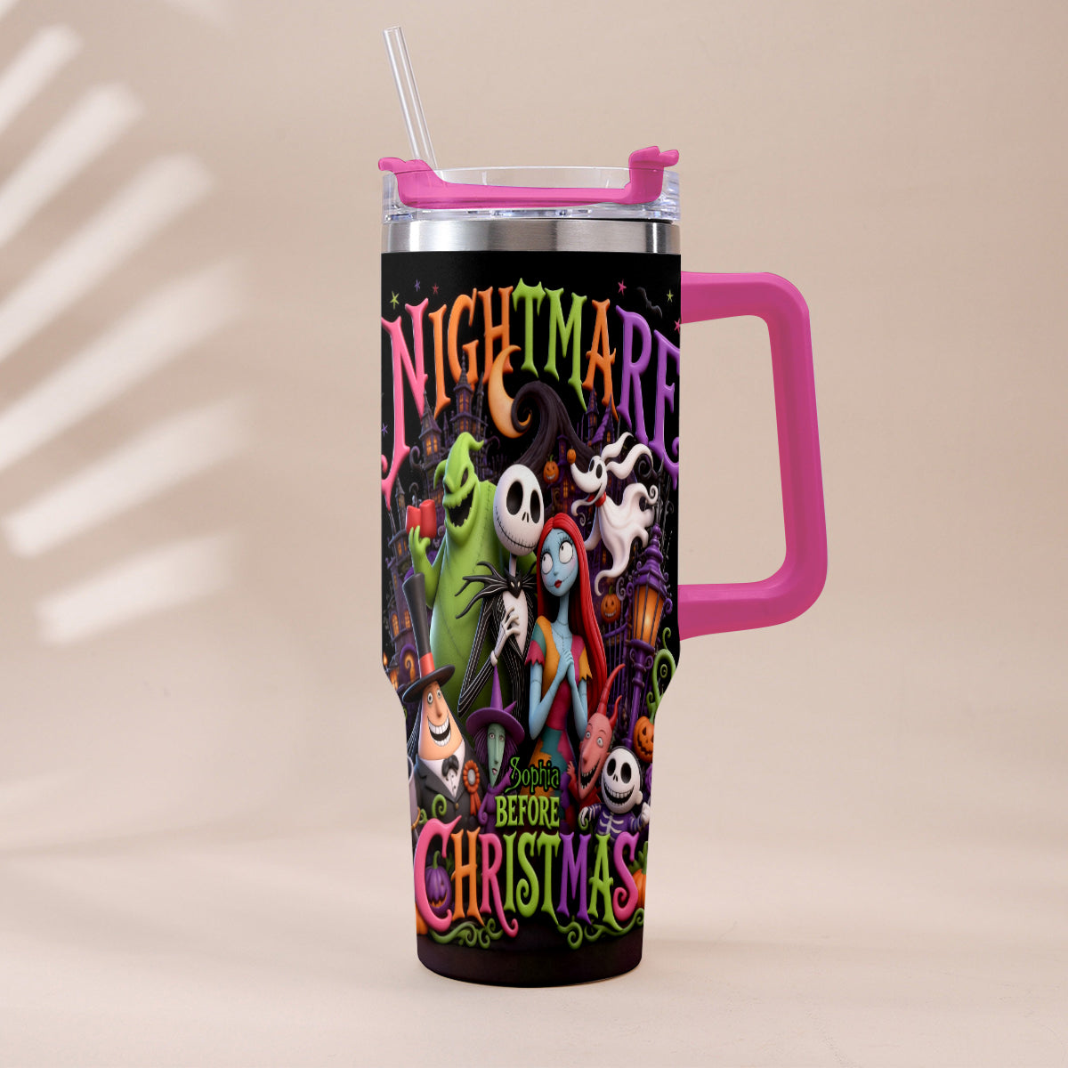 The Nightmare - Personalized Nightmare Tumbler With Handle