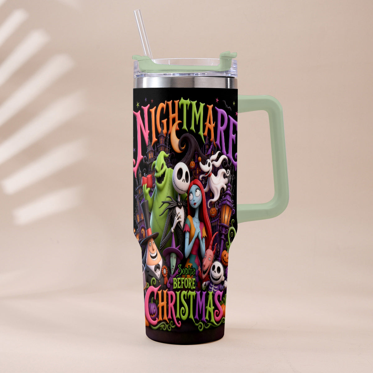 The Nightmare - Personalized Nightmare Tumbler With Handle