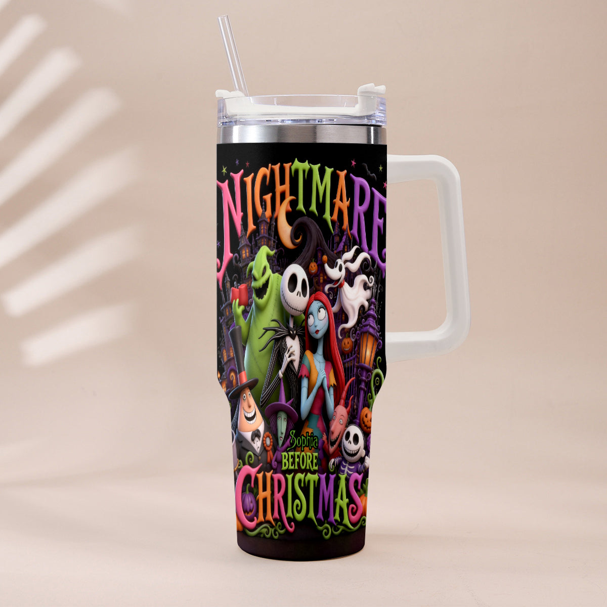 The Nightmare - Personalized Nightmare Tumbler With Handle