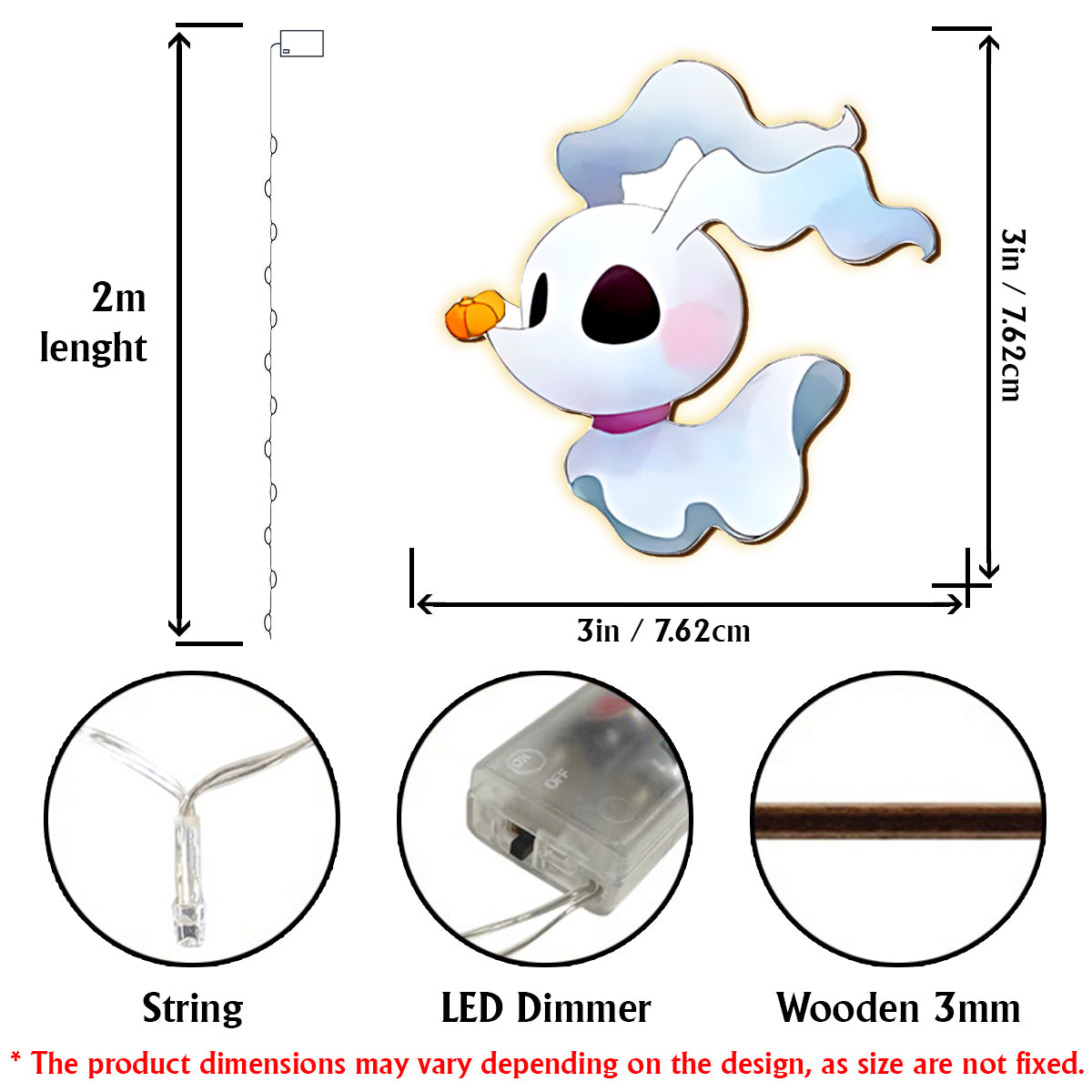 Merry Christmas - Personalized Nightmare String Lights