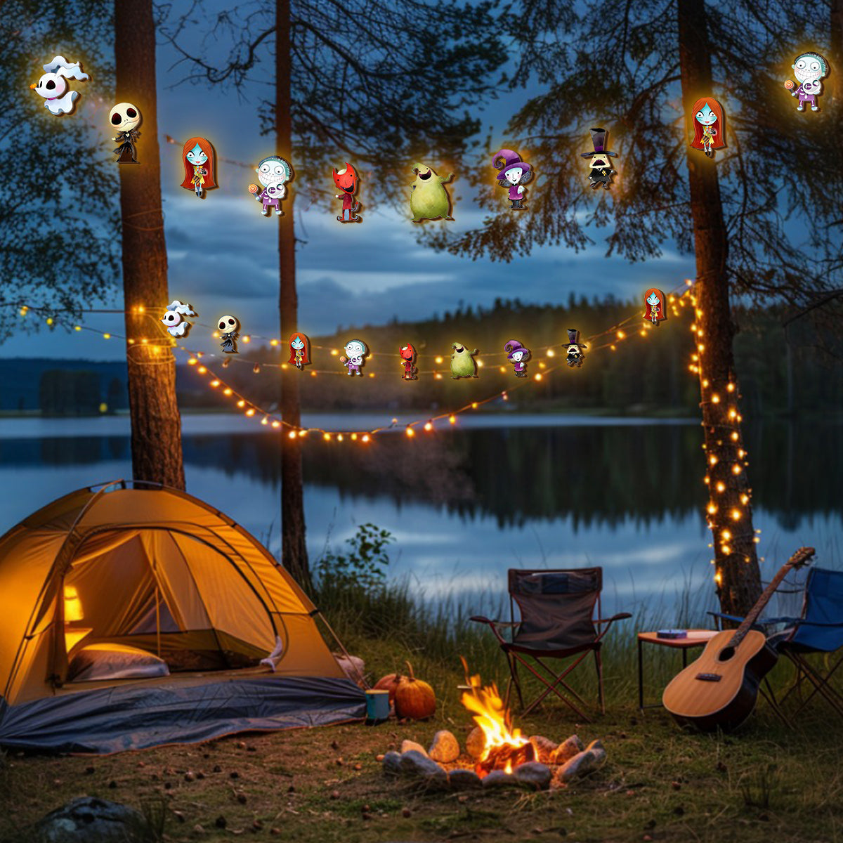 Merry Christmas - Personalized Nightmare String Lights
