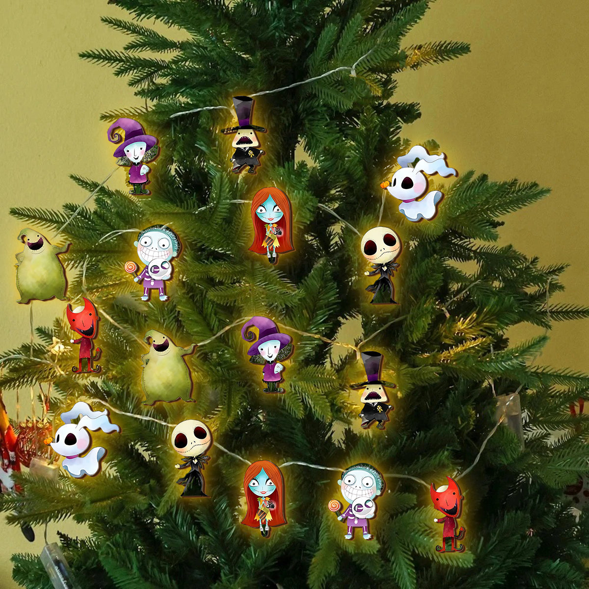 Merry Christmas - Personalized Nightmare String Lights