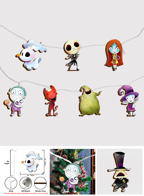 Merry Christmas - Personalized Nightmare String Lights