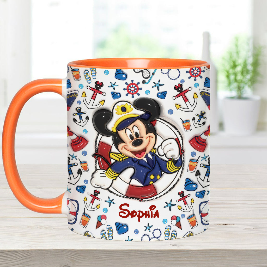Family Cruise Trip - Personalized Mouse Accent Mug