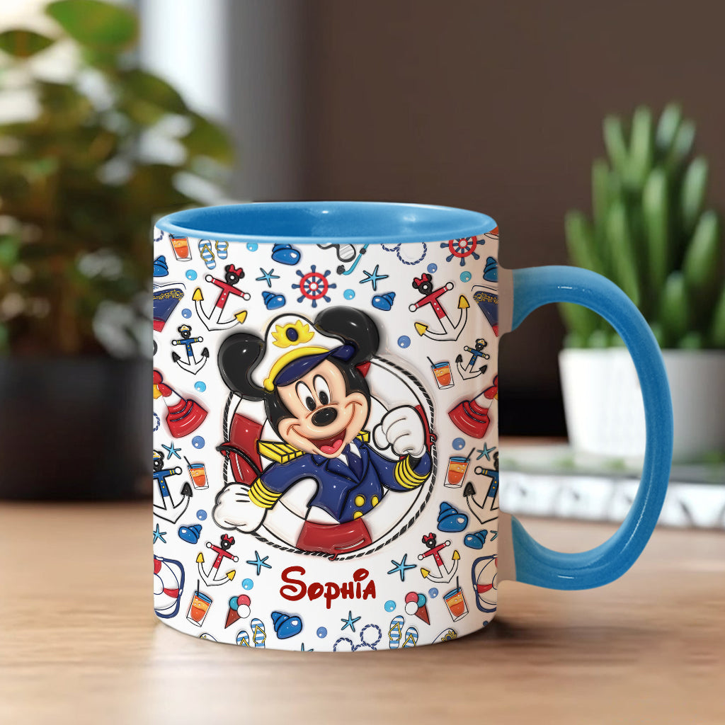 Family Cruise Trip - Personalized Mouse Accent Mug