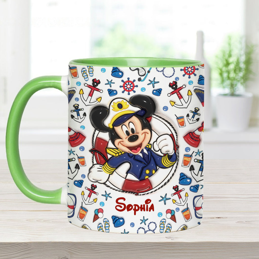 Family Cruise Trip - Personalized Mouse Accent Mug