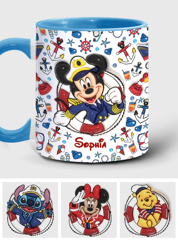 Family Cruise Trip - Personalized Mouse Accent Mug