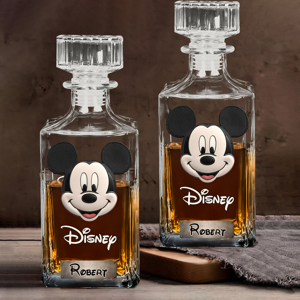 Dream Magic Custom Name - Personalized Mouse Whiskey Decanter Set