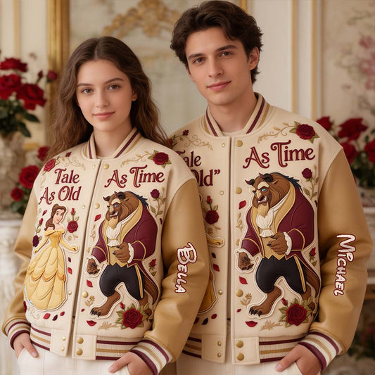 Tale As Old As Time - Personalized Beauty And The Beast Varsity Jacket