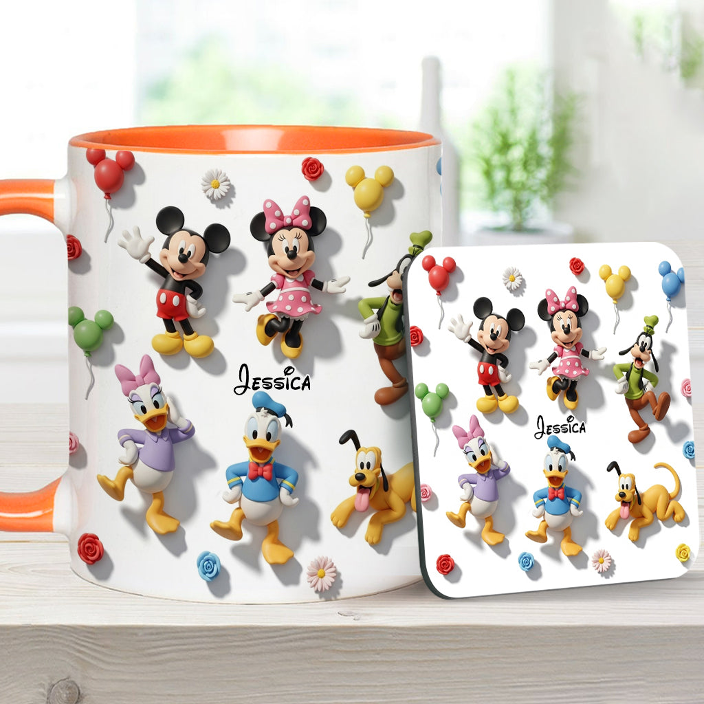 Just A Girl Who Loves Disney - Personalized Mouse Accent Mug