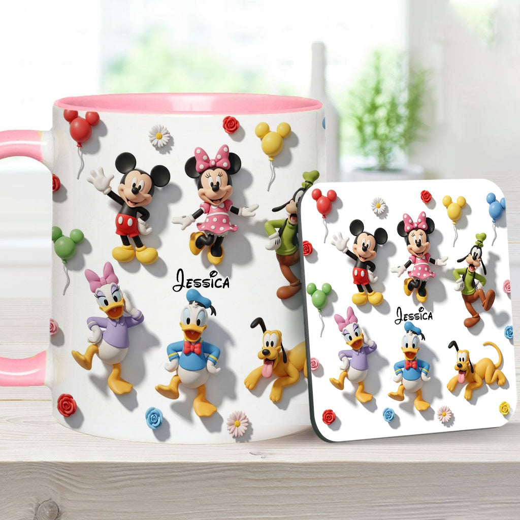 Just A Girl Who Loves Disney - Personalized Mouse Accent Mug