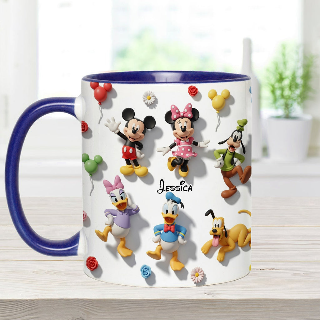 Just A Girl Who Loves Disney - Personalized Mouse Accent Mug
