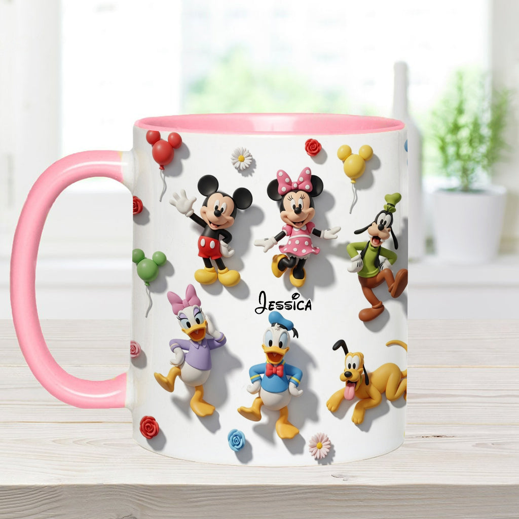 Just A Girl Who Loves Disney - Personalized Mouse Accent Mug