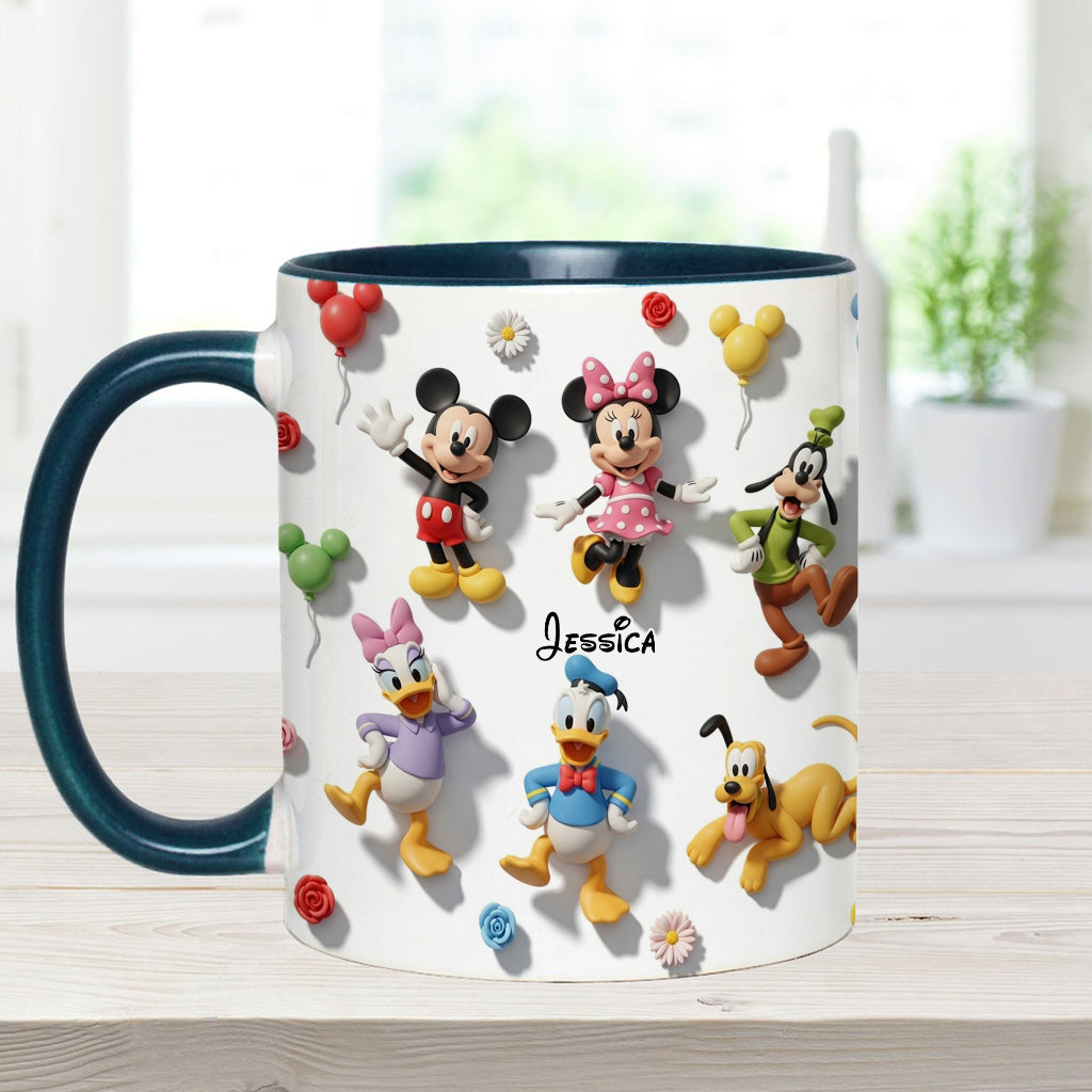 Just A Girl Who Loves Disney - Personalized Mouse Accent Mug
