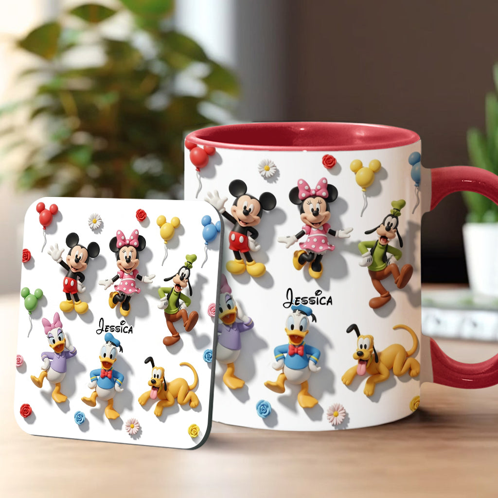 Just A Girl Who Loves Disney - Personalized Mouse Accent Mug