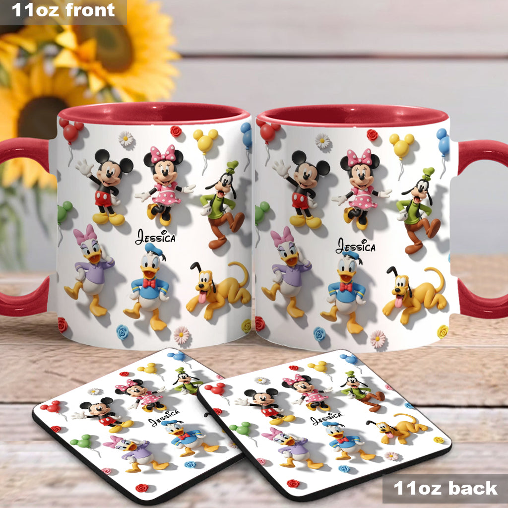Just A Girl Who Loves Disney - Personalized Mouse Accent Mug