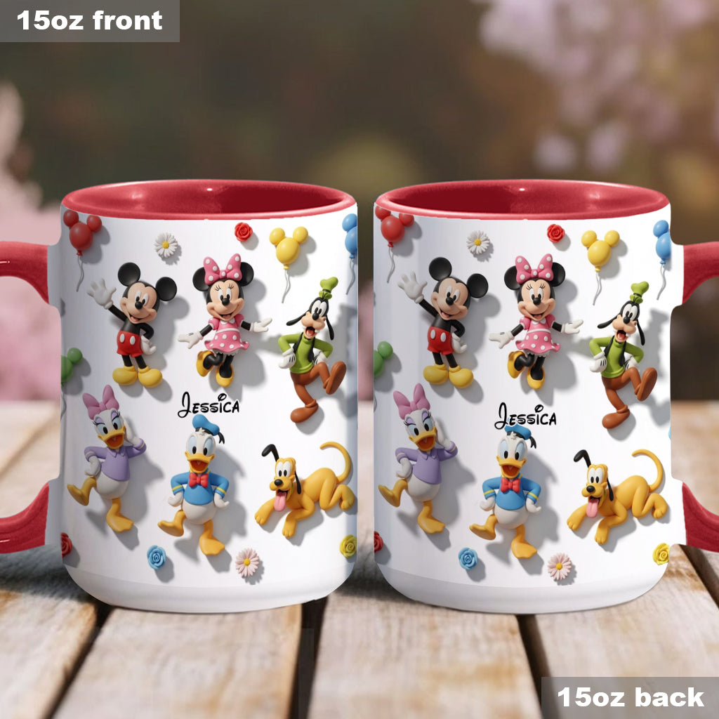 Just A Girl Who Loves Disney - Personalized Mouse Accent Mug