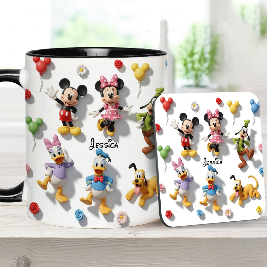 Just A Girl Who Loves Disney - Personalized Mouse Accent Mug