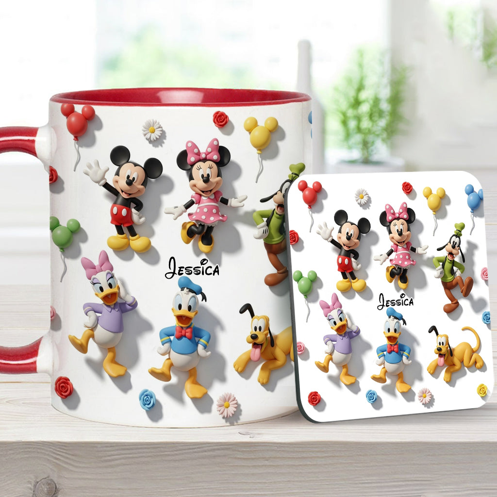 Just A Girl Who Loves Disney - Personalized Mouse Accent Mug