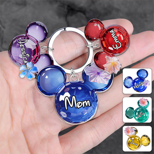 Magical Moments - Personalized Mouse Keychain with Charms