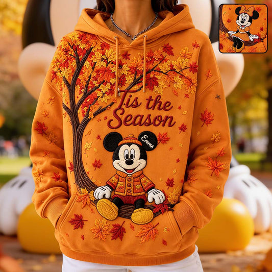 Cute Cartoon Mouse Autumn - Personalized Mouse All Over Shirt