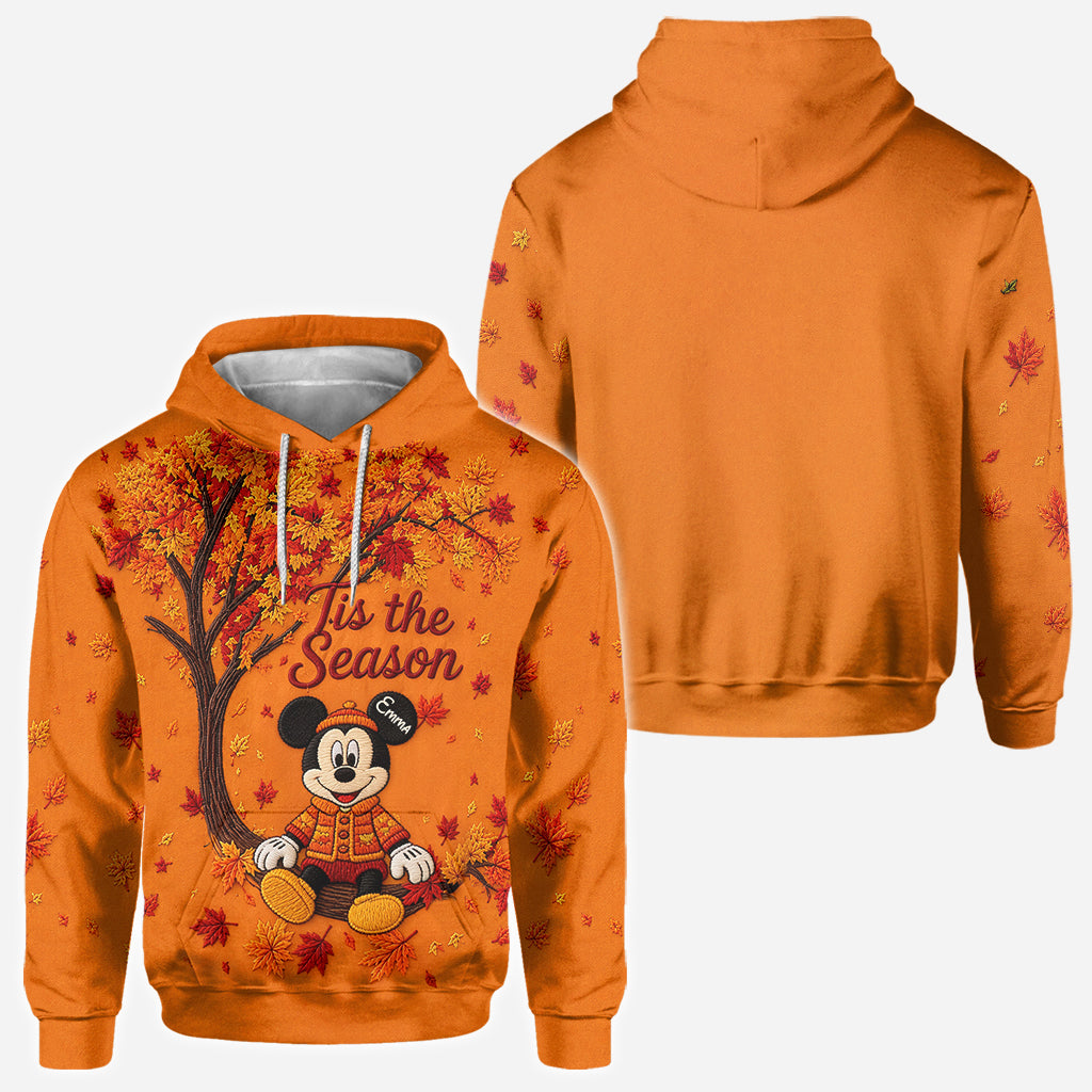 Cute Cartoon Mouse Autumn - Personalized Mouse All Over Shirt
