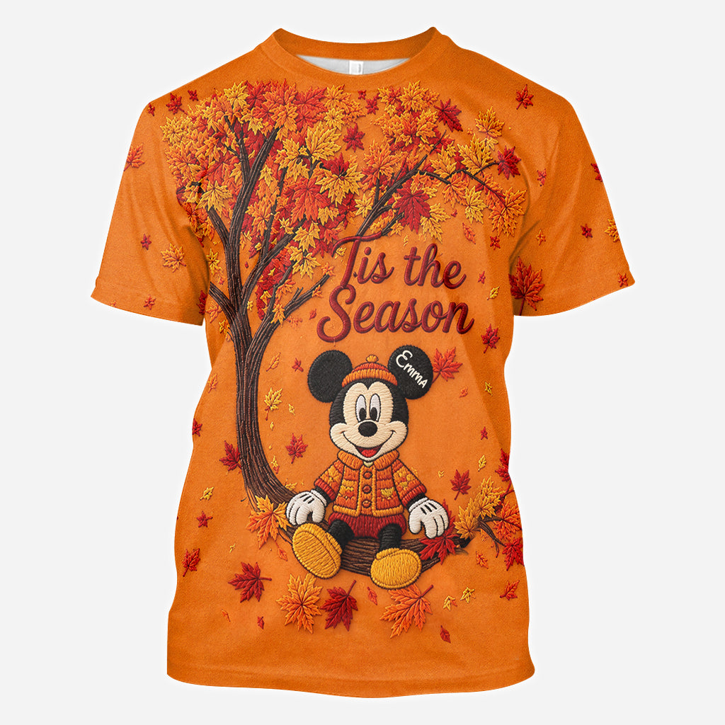 Cute Cartoon Mouse Autumn - Personalized Mouse All Over Shirt
