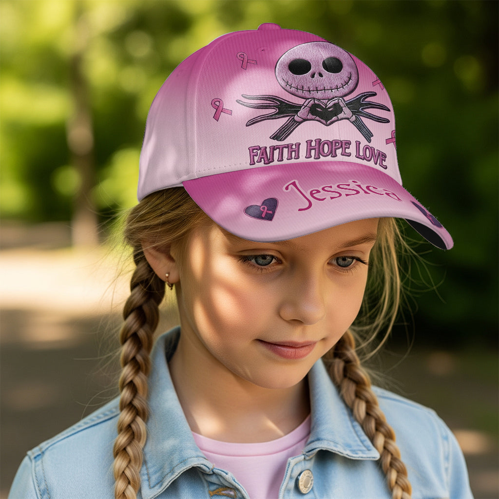 Faith Hope Love - Personalized Breast Cancer Awareness Classic Cap