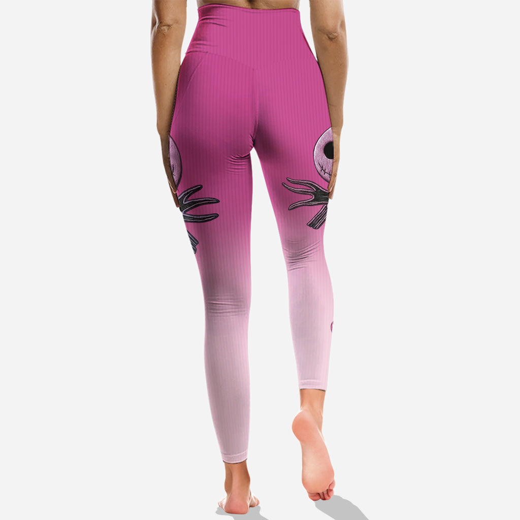 Faith Hope Love - Personalized Breast Cancer Awareness Hoodie and Leggings