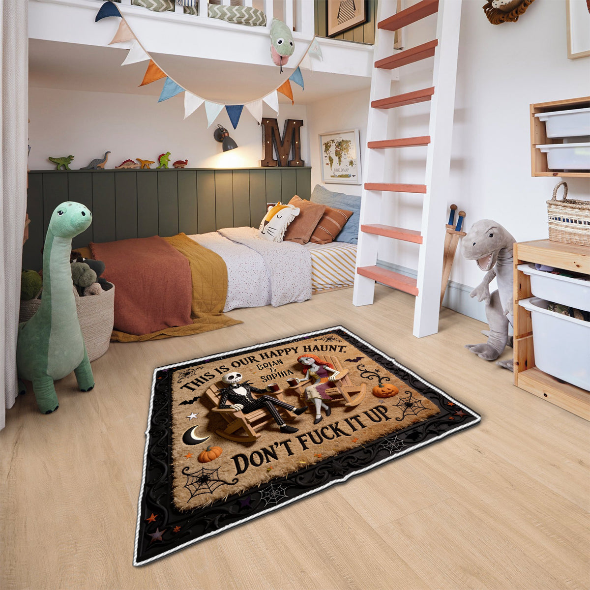 Happy Haunt - Personalized Nightmare Non-Slip Tufted Rug