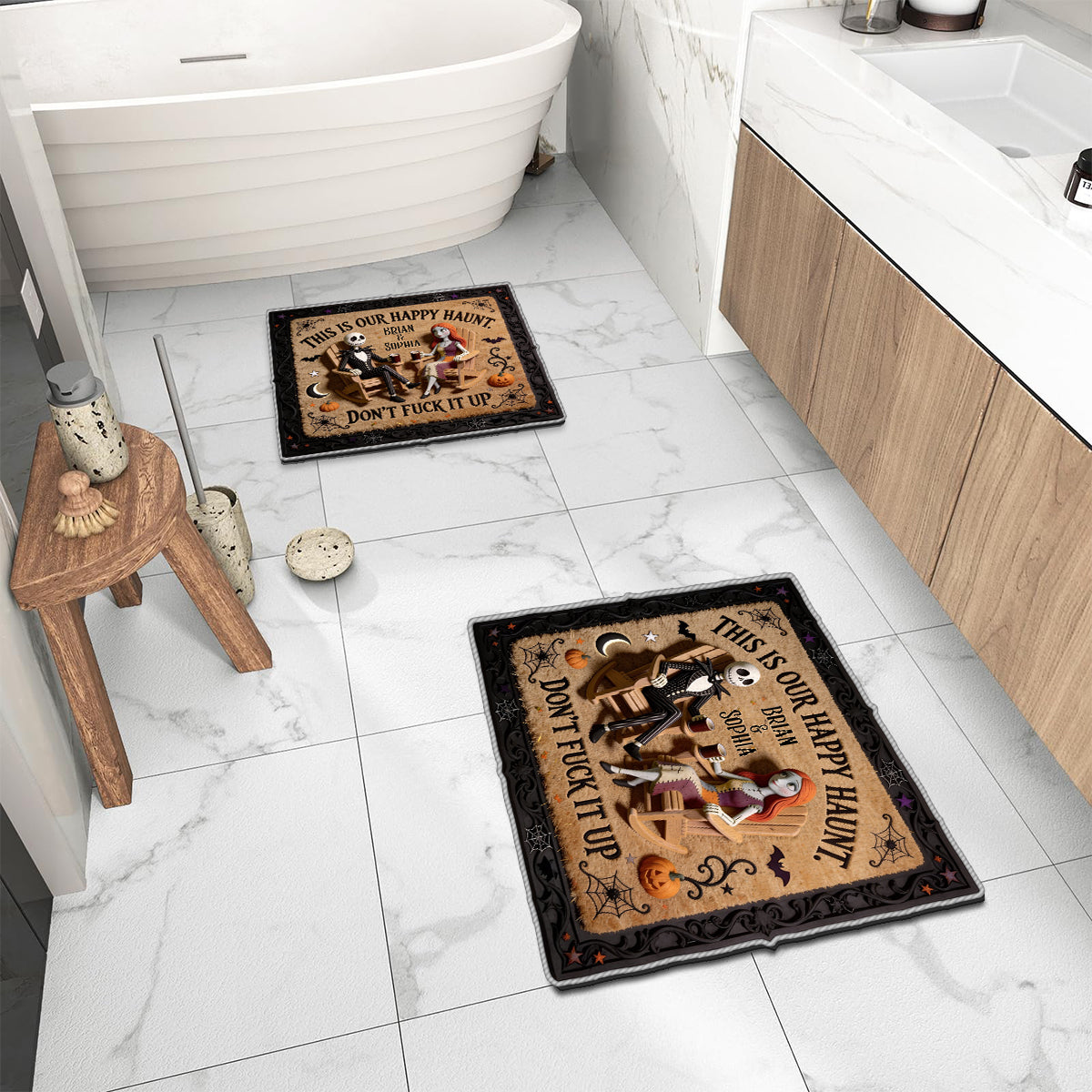 Happy Haunt - Personalized Nightmare Non-Slip Tufted Rug