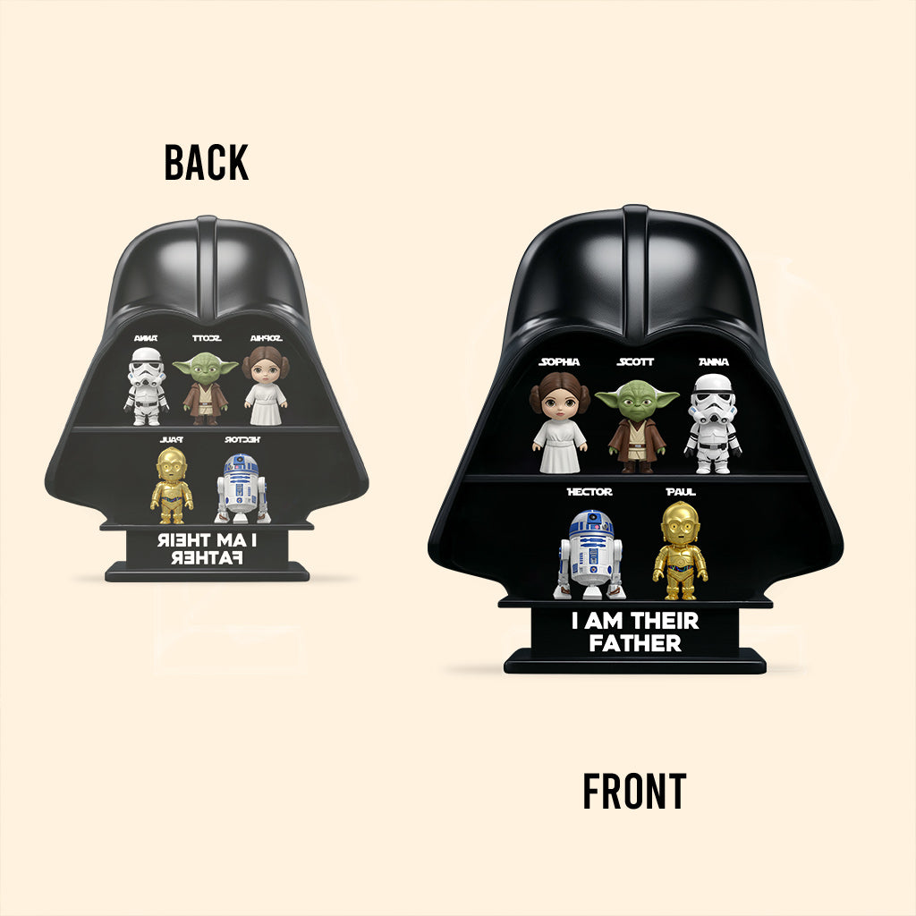 I Am The Dad - Personalized The Force Custom Shaped Acrylic Plaque