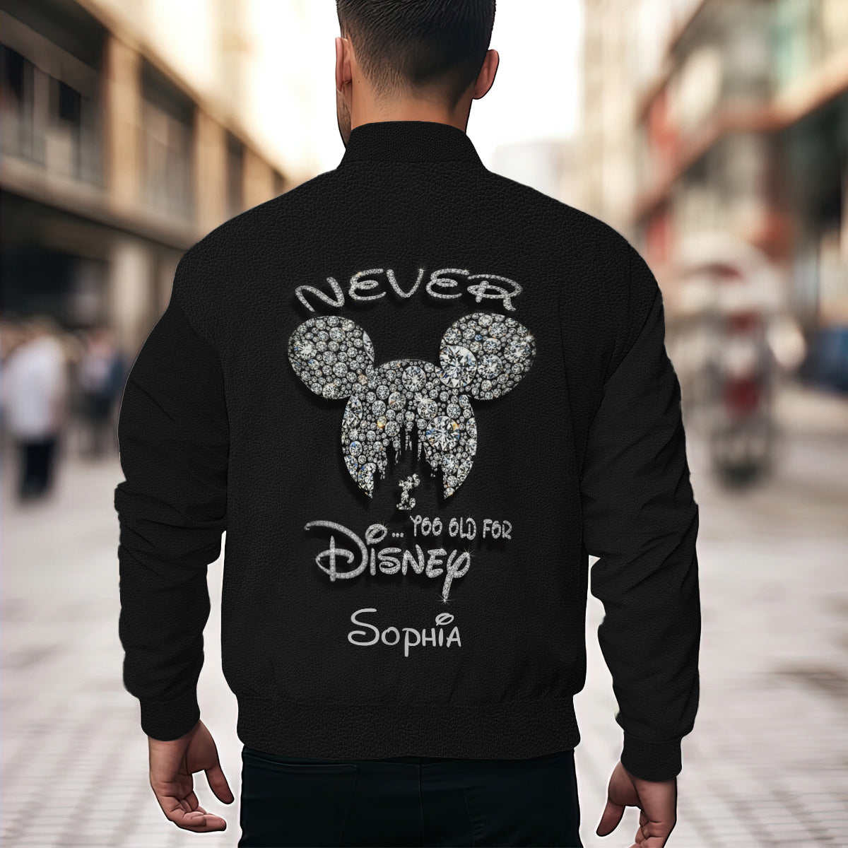 Never Too Old - Personalized Mouse Bomber Jacket